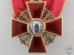 An Imperial Russian Order Of St. Anne  In Gold; Mounted By Godet, Berlin
