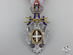 A Serbian Order Of The White Eagle With Swords; Knight