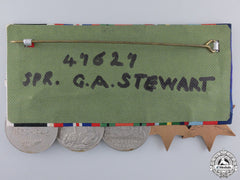 A Second War New Zealand Medal Group To Sapper Stewart