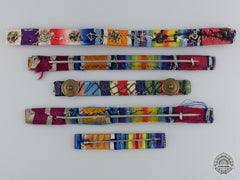 Five British & Commonwealth Period Ribbon Bars
