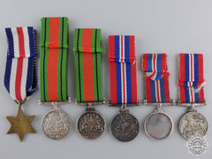 Six Miniature Second War Service & Campaign Medals