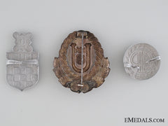 Three Croatian Cap Badges