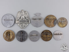 A Collection Of 10 Third Reich Tinnies