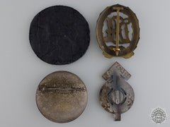 Four Second War German Badges And Awards