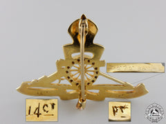 A Royal Artillery Pin In Gold And Diamonds

Consignment #17
