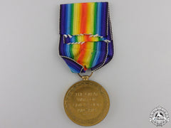 A First War Victory Medal To The 58Th Battalion; Wounded