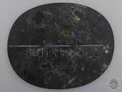 A First War German Id Tag To The Pioneer Battalion