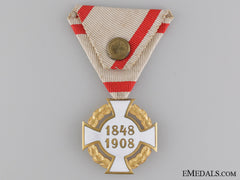 An Unusual 1848-1908 Austrian Commemorative Cross