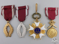 Four Belgian Order Of The Crown Awards
