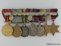 A Canadian Second War & Korea Medal Bar Of Seven