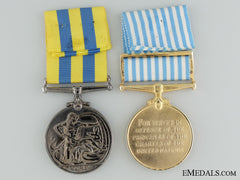A Canadian Korea Medal Pair To L.g. Brant