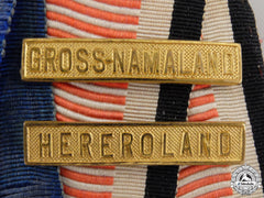 An Imperial German Ribbon Bar With Colonial Clasps