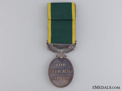An Efficiency Medal To Gunner A.e. Clarke; Royal Artillery