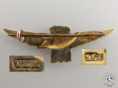 A First War Royal Naval Air Service Badge In Gold By Thomas L. Mott
