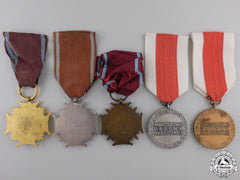 Five Polish Orders, Medals, And Awards