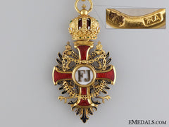 An Order Of Franz Joseph In Gold; Commander's Neck Cross