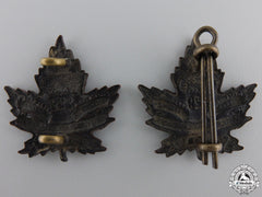 A First War South Saskatchewan Battalion Collar Badge Pair Consignment 28