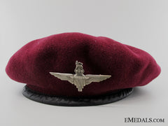 Wwii 1944 British Parachute Regiment Beret With Photographs