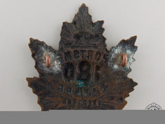 A First War 180Th Infantry Battalion Cap Badge Cef