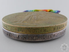 A First War British Medal Pair To The Manchester Regiment