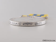 A Canadian Korea War Medal To A.j.m. Britt