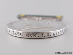 An Efficiency Medal To Gunner J.r. Range; Royal Artillery