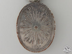 A 1865 Argentinean Corrientes Medal; Silver Grade