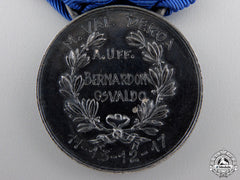 A 1917 Silver Al Valore Militare To Bernardon Osvaldo