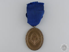 A Cased Rad Long Service Award For Men; Four Years Service