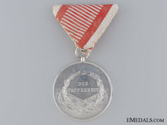 An Austrian Silver Bravery Medal; First Class