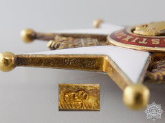 A Swedish Order Of Vasa In Gold; Knight's Badge