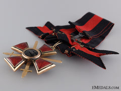 The Order Of St. Vladimir With Swords In Gold; 4Th Class