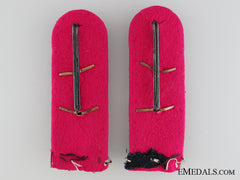 A Pair Of Army Shoulder Boards & Cockade
