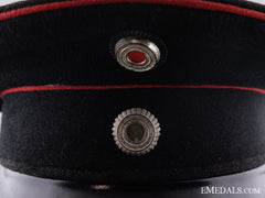 A Saxon First World War Transport Visor Named To Peter Rabus