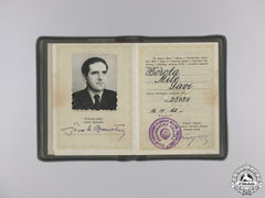 A 1941 Yugoslavian Partisan's Decoration With Documents