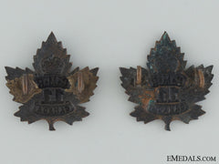 Wwi 11Th Mounted Rifle Battalion Collar Badge Pair