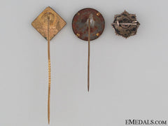 Three Patriotic German Pins