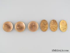 Five Wwii Bulgarian Cap Badges
