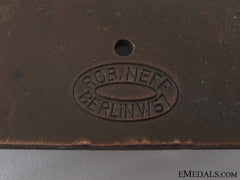 Bronze Stahlhelm Berlin Plaque