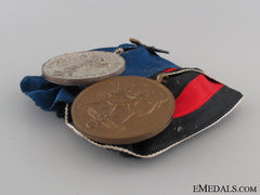 Pair Of Luftwaffe Service Medals