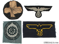 Four German Cloth Badges