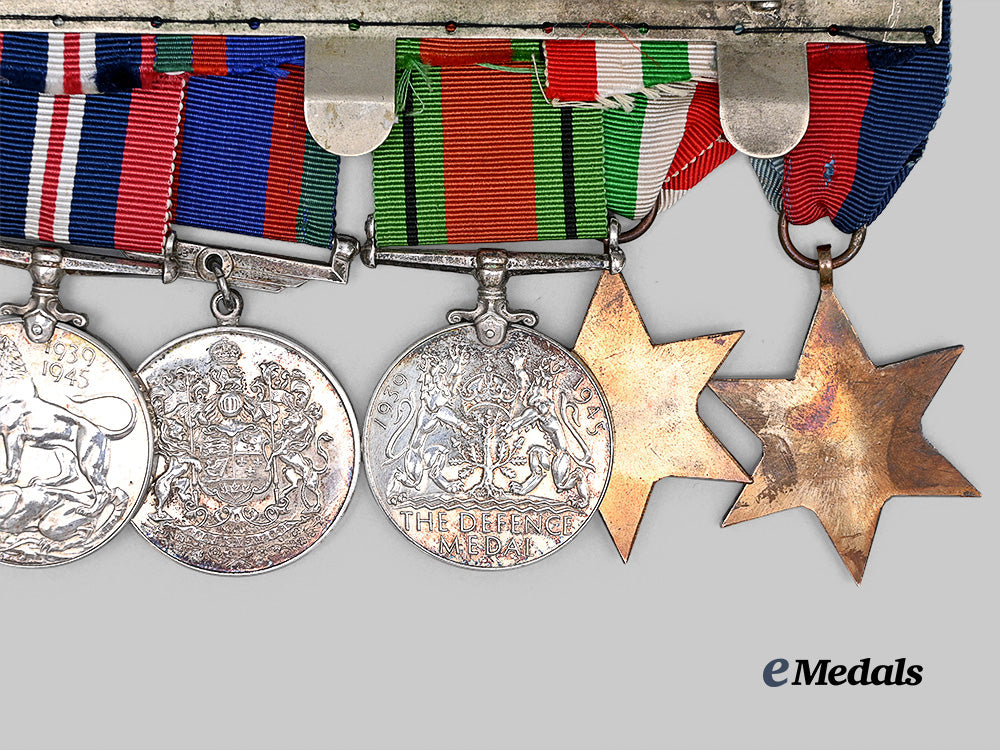 canada,_commonwealth._a_second_war_medal_bar_to_a/_q._m._s._j._j_evered,_r._c._a._m._c._e_medals__c7699_6