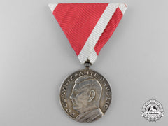 A Croatian Ante Pavelić  Bravery Medal; Silver Grade