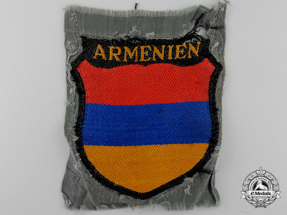 A WaffenSs “Armenien” (Armenian) Sleeve Shield eMedals