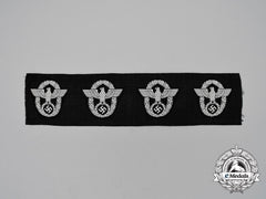 A Grouping Of Four Uncut & Unissued M43 Police/Gendarmerie Overseas Cap Insignia