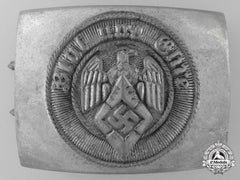 An Hj Enlisted Belt Buckle By Adolf Baumeister; Rzm Tag & Published