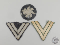 Three Second War German Cloth Insignia