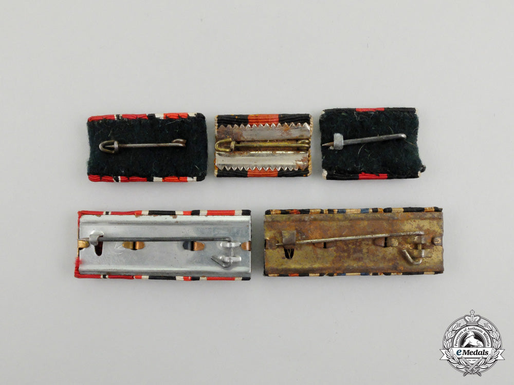 five_first_and_second_war_german_medal_ribbon_bars_j_520_1