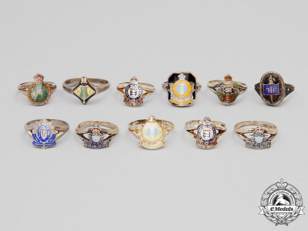 eleven_sterling_silver_canadian_regimental_rings_k_317_1