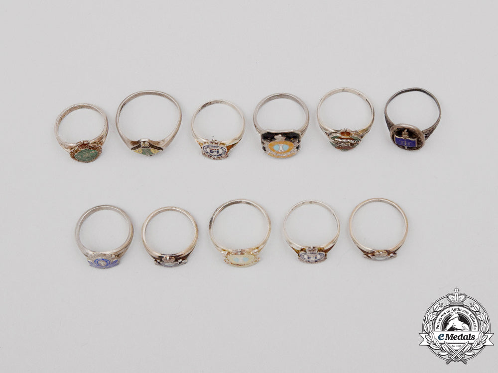 eleven_sterling_silver_canadian_regimental_rings_k_318_1